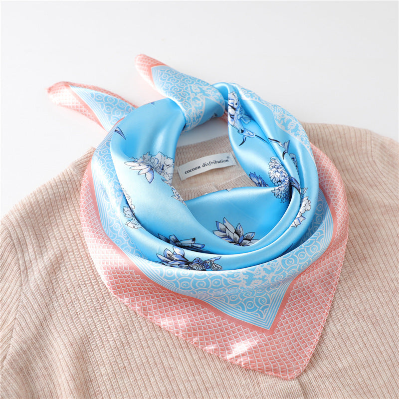 Women's New Small Square Retro Cashew Professional Scarf Women's New Small Square Retro Cashew Professional Scarf